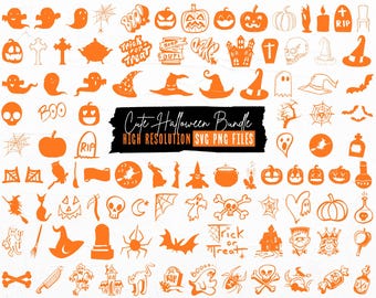Halloween Mega Bundle SVG PNG DXF eps Cute Halloween Clipart Ghost png Spooky Fall Svg Cricut Shirt Designs Digital Download