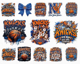 Digital Download Knicks Basketball PNG, New York Basketball Design, Sports Lover Shirt Png, Game Day Shirt PNG, Basketball Fan Sublimation