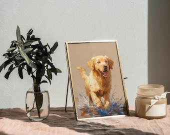 Golden Retriever Digital Wall Art – 16x20 Printable