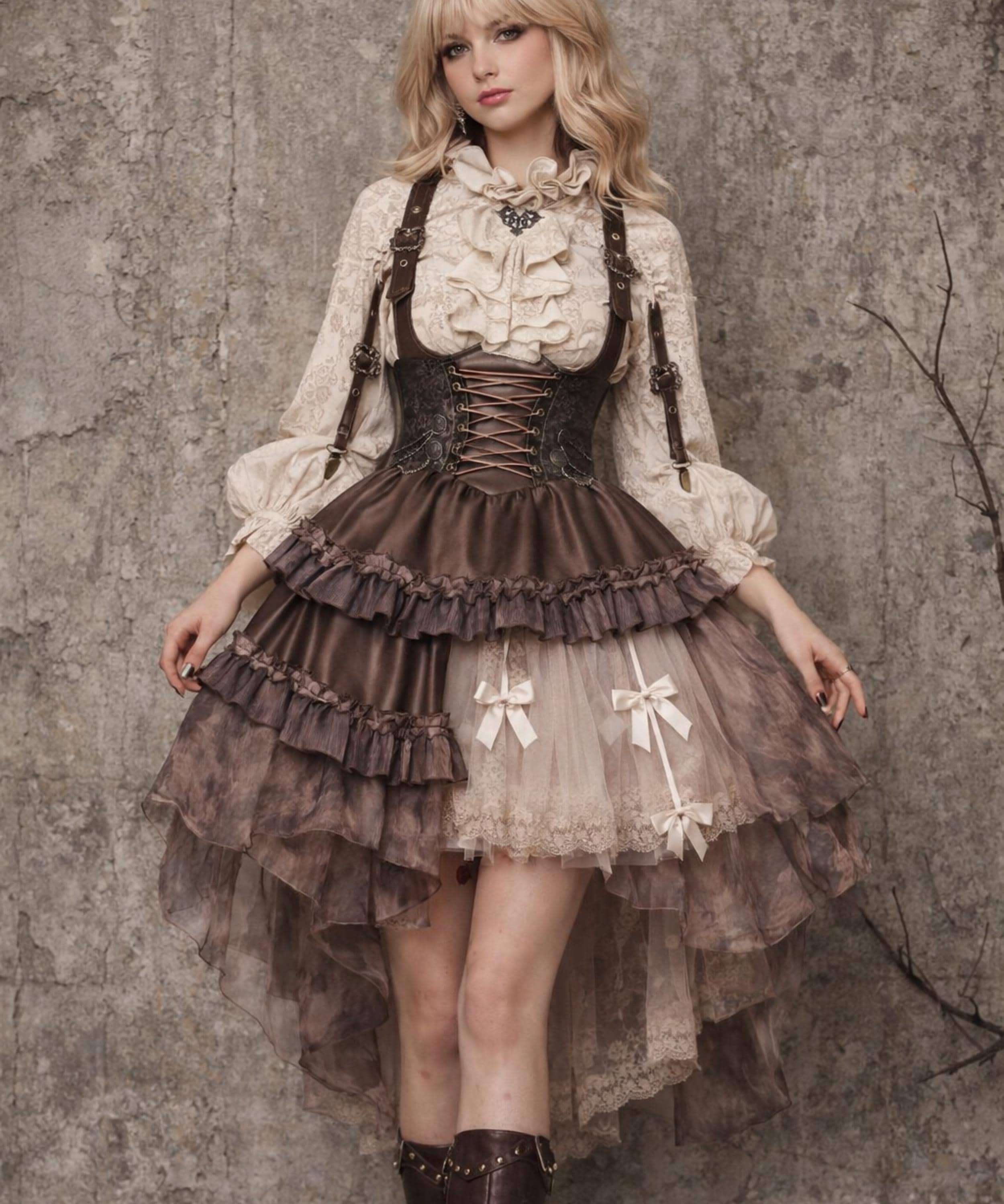 Gold Steampunk Dress