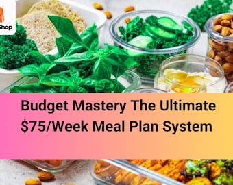 Budget Mastery Das ultimative 75 Dollar/Woche Essensplan-System