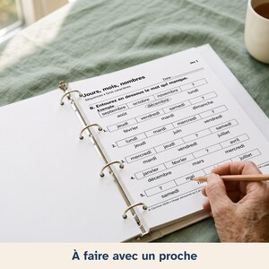 Exercices aphasie gros caractères, jours mois nombres, adultes après un AVC et seniors, séries automatiques niveau 1 image 5