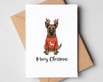 Kerstkaart Mechelaar - Kerstkaart hond [A6-formaat]