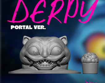 Derpy el Tigre: mascota de escritorio inspirada en los Cazadores de Demonios del Kpop para impresión 3D