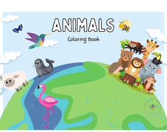 100 Animals Coloring Pages | Printable Kids Activity Book