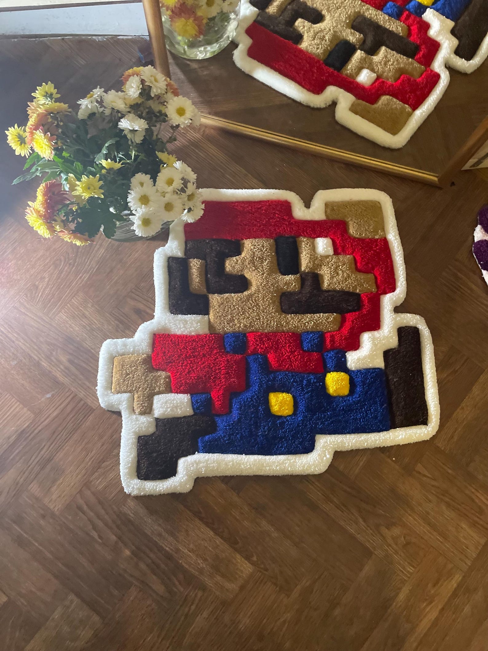 Handmade Mario Rug – 8-bit Pixel Art Gamer Decor - Etsy Canada