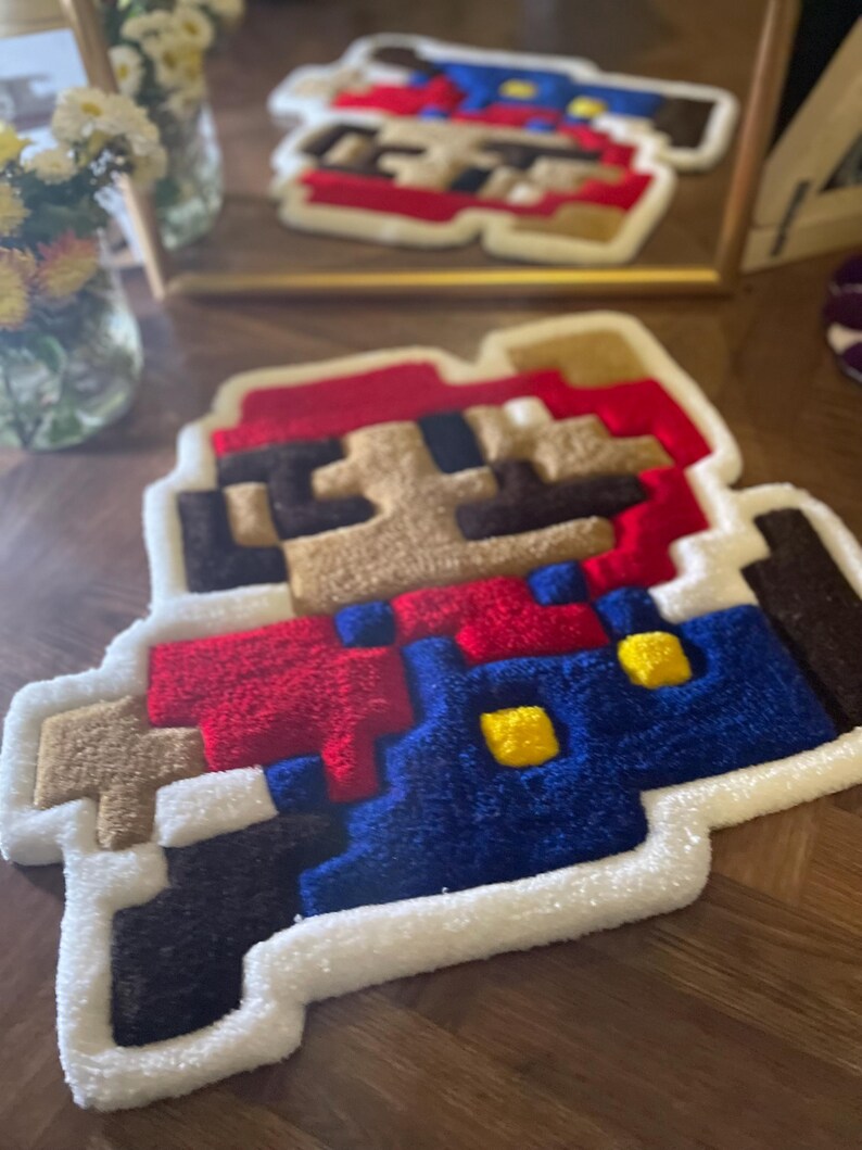 8 Bit Rug Handmade Mario Rug – 8-bit Pixel Art Gamer Decor - Etsy Canada