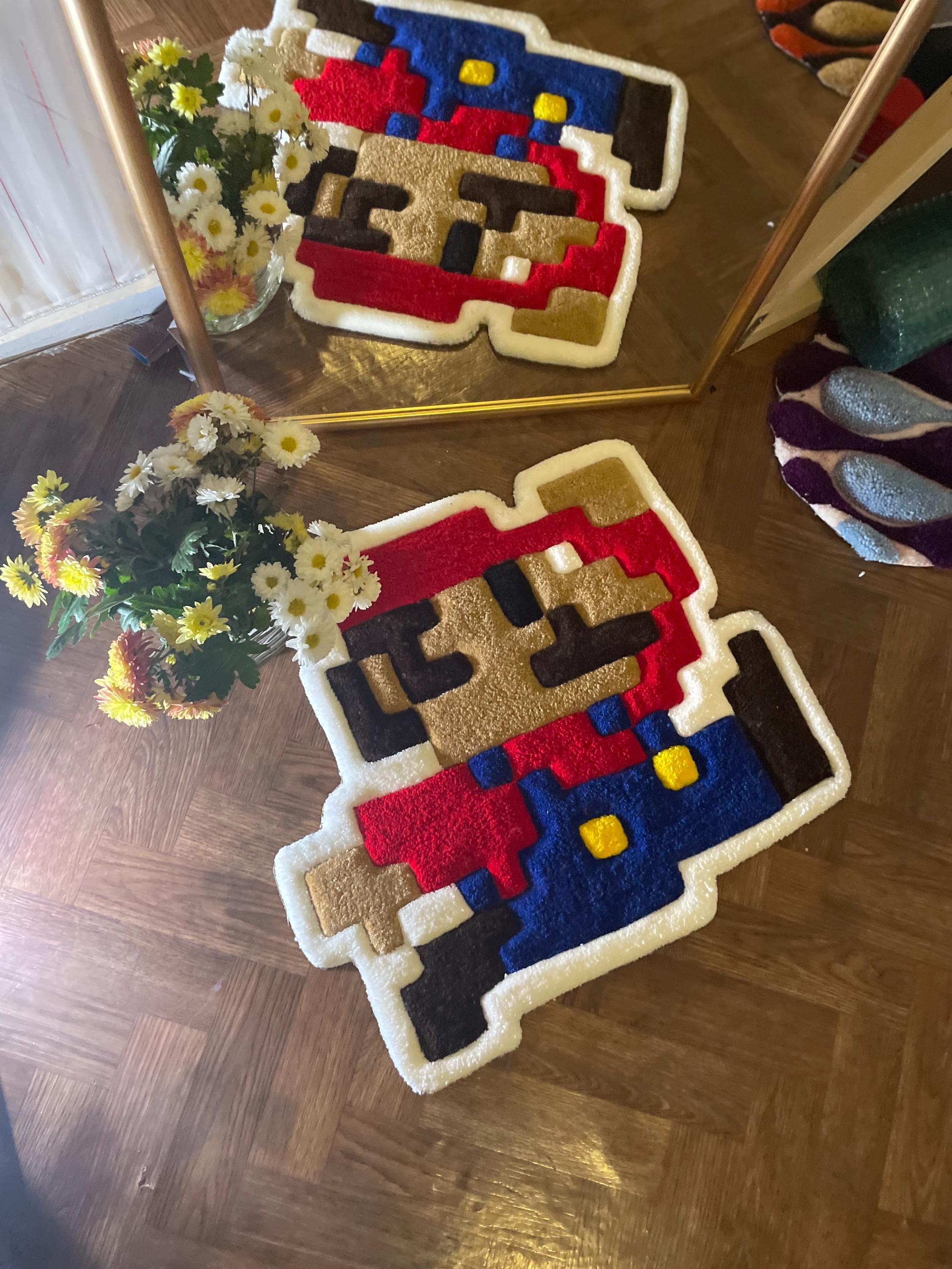 8 Bit Rug Handmade Mario Rug – 8-bit Pixel Art Gamer Decor - Etsy Canada