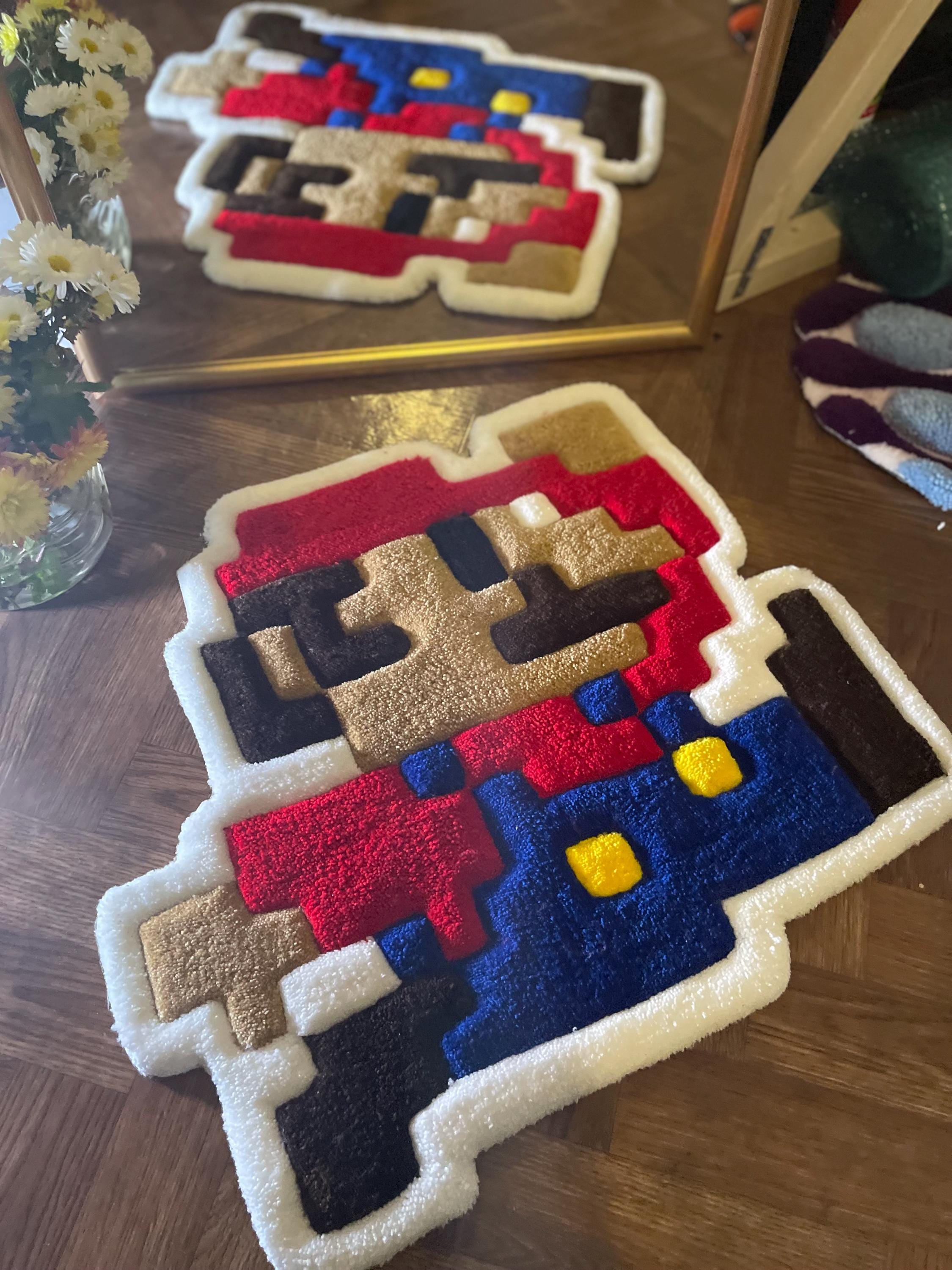 8 Bit Rug Handmade Mario Rug – 8-bit Pixel Art Gamer Decor - Etsy Canada
