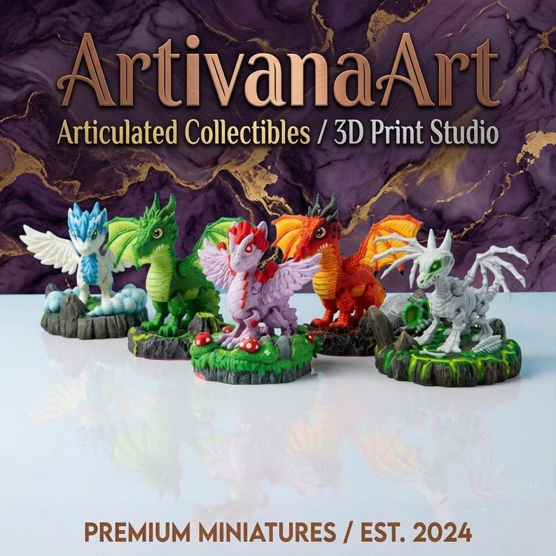 Ultimate 100+ Flexi Dragon STL Files | Articulated 3D Print Dragons ...