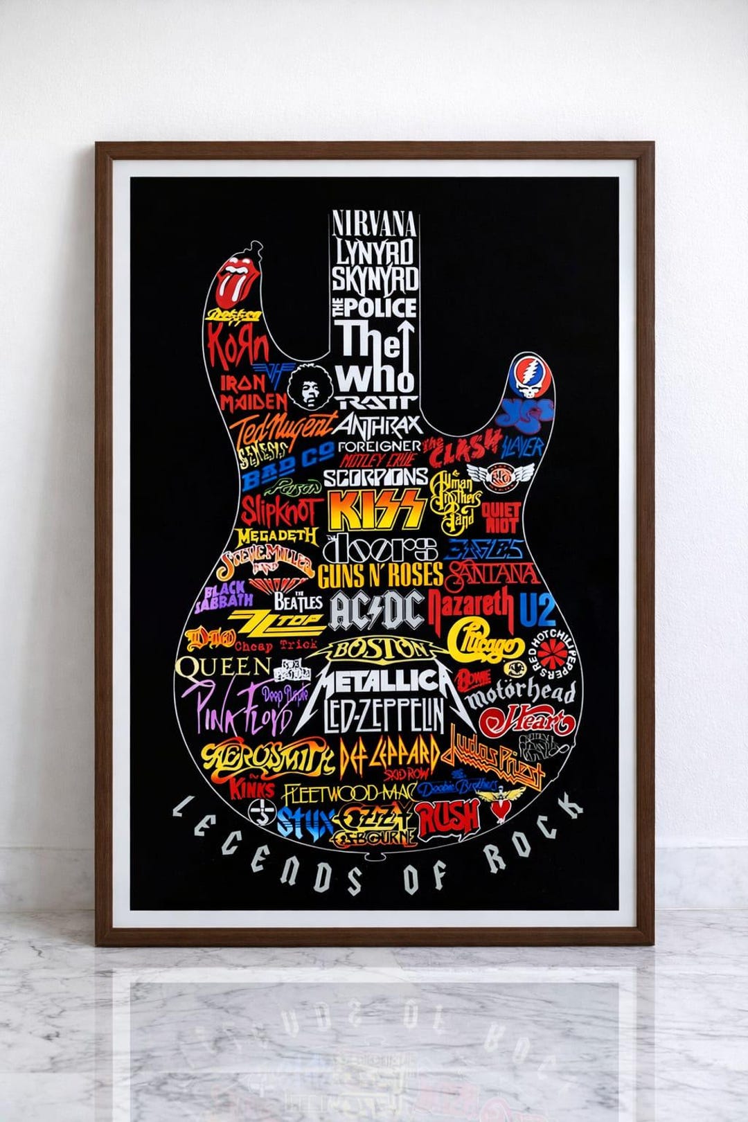 Rock Music Legends Print Set Iconic Rock Stars 300 DPI Digital