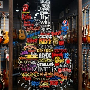 Rock Music Legends Print Set Iconic Rock Stars 300 DPI Digital Download ...
