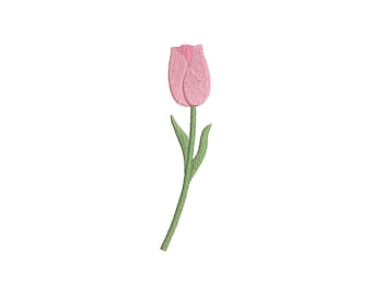 Tulip Embroidery Design | Floral Machine Embroidery File (7 Sizes)