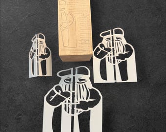 Santa Stencil For Wood Carving Set