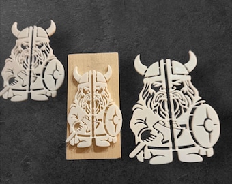 Viking Whittling Stencil For Wood Carving Set (New)