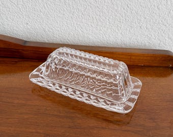 Vintage Mikasa Royal Suite Crystal Butter Dish
