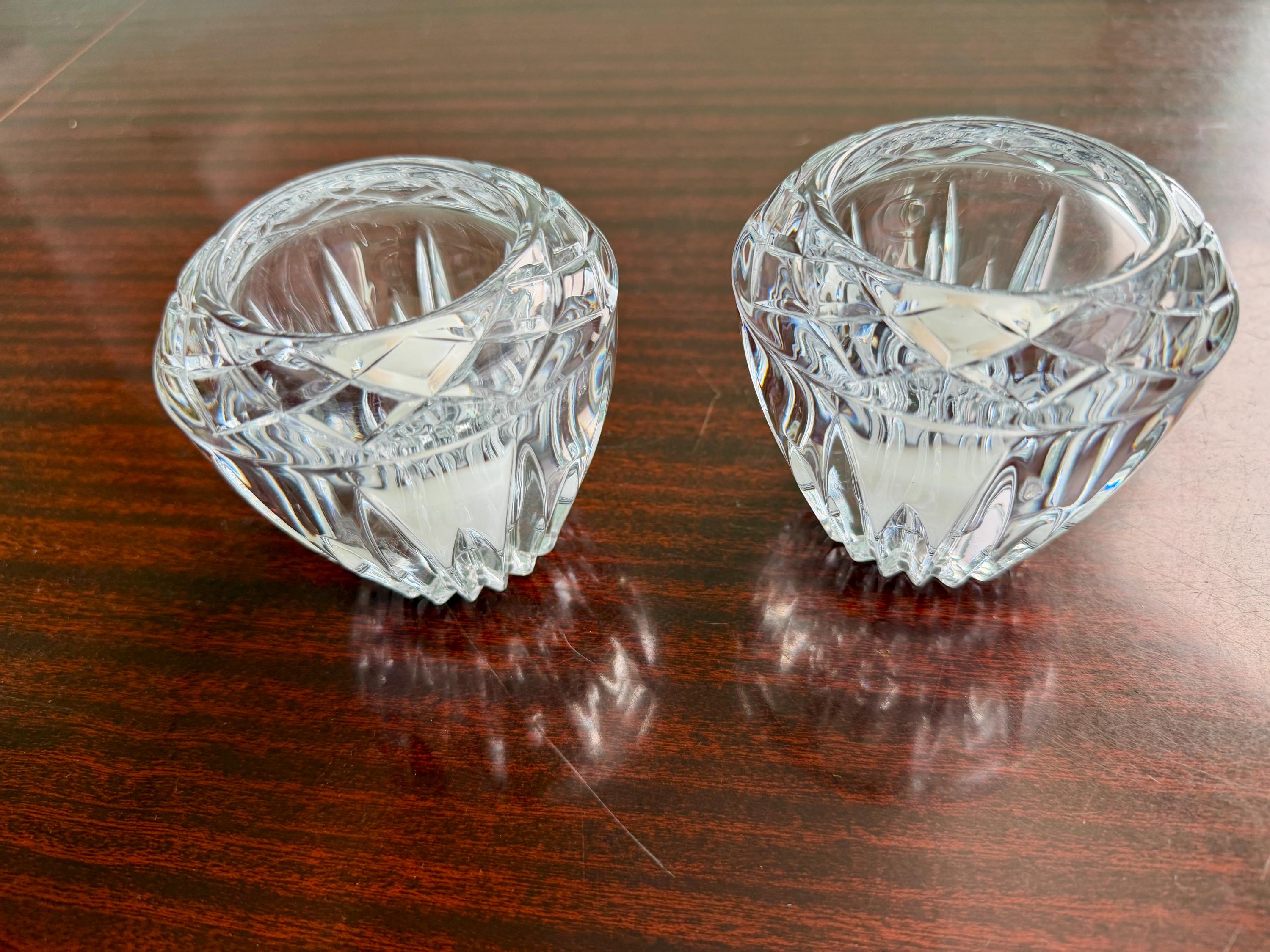 Vintage Princess House Highlights Lead Crystal Votive Holders-1990s Art ...