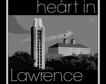 I left my heart in Lawrence Kansasz  photography print