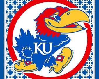 Kansas Jayhawks Pattern  photography print