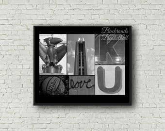 Kansas University Campus collage photography print