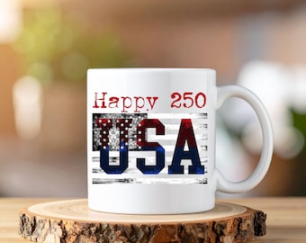 USA 250th Anniversary Mug Patriotic Statue of Liberty Coffee Cup 1776 to 2026 America 250 Years Commemorative Gift Ceramic Mug