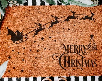 Merry Christmas Doormat, Merry Christmas, Doormat, Christmas Doormat, Christmas Decor, Christmas Decorations, Christmas Porch Decor, Gift