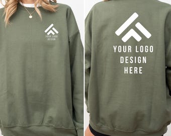 Custom Logo Sweatshirt, Small Business Custom Logo, Real Estate Sweatshirt, Team Staff Logo Shirt, Custom School Logo Shirt, Company Logo