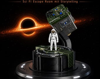 Escape Room Puzzle Box - Singularity Echo - Operation Dark Matter - Sci Fi Brain Teaser