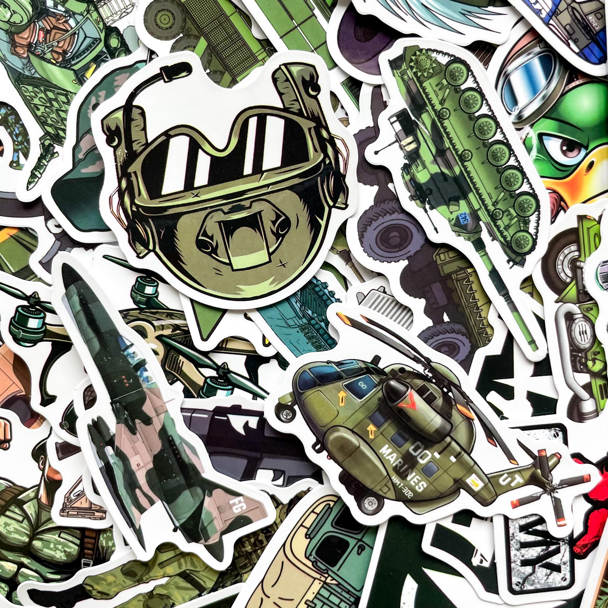 Army Rucking Sticker Pack of 50 Military Stickers, Army Vehicle Stickers, Tactical Combat ...