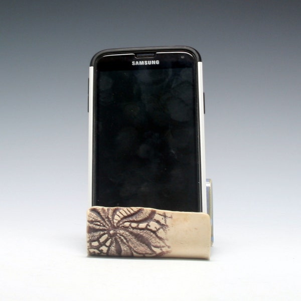 Ceramic cell phone holder, business card holder, sponge holder, recipe card holder/Ceramics and Pottery