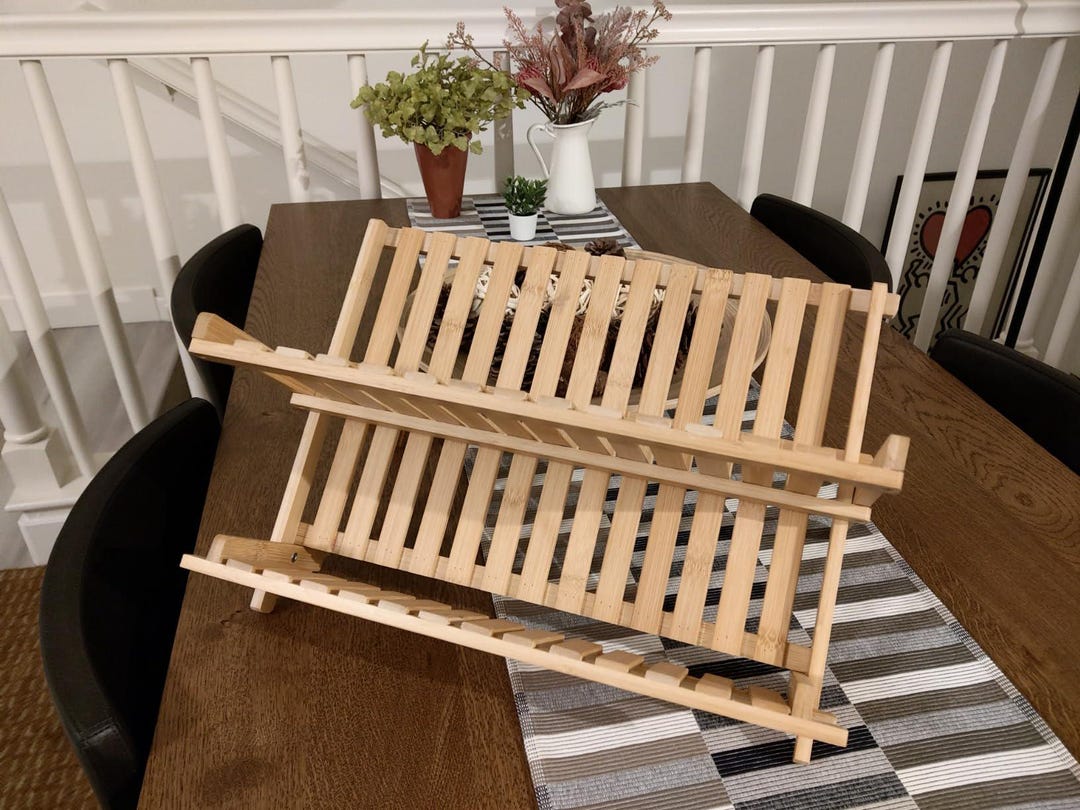Hand Made Rack Wooden Handmade Plate Rack - Etsy