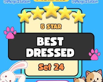 MoGo 5つ星ステッカー | ベストドレッサー | 1枚 | 迅速配送 | 今すぐ購入！