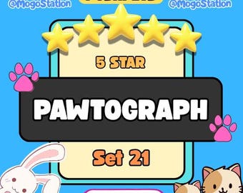 MoGo 5つ星ステッカー｜PAWTOGRAPH｜1枚｜迅速配送｜今すぐ購入！