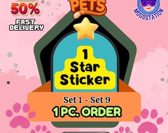 Mogo 1つ星ステッカー | 1枚 | 迅速な配送