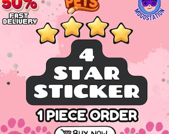MoGo 4つ星ステッカー - 1枚 (セット22-24) Posh Petsアルバム