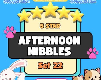 MoGo 5つ星ステッカー｜午後のおやつ｜1枚｜迅速配送｜今すぐ購入！