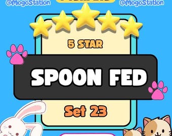 MoGo 5つ星ステッカー｜スプーンで食べさせて｜1枚｜迅速配送｜今すぐ購入！