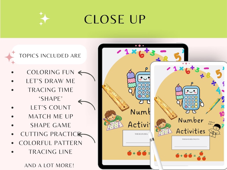 Number Activities Kid Book | Preschool Curriculum Book | Education Kid ...