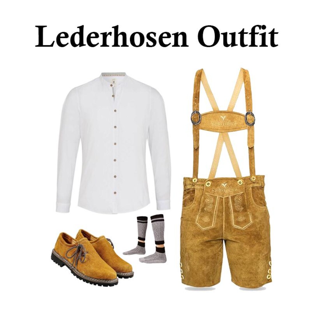Oktoberfest Outfit Men's Lederhosen Outfit Custome Authentic — free download