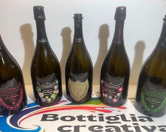 Jeroboam 3L Pusta Butelka Dom Perignon• Kolekcja Szampan• Jasnozielony Dom Perignon• Butelki Artystyczne Murakami• Wystrój Factice Dom Pérignon
