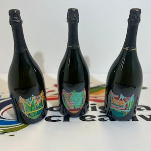 Dom Perignon Empty Bottle•Dom Perignon Flaschen Leer•Dom Perignon Bouteille Vide•Dom Perignon Limited Edition•Jean Michael Basquiat Factice Color Set x3 1.5L