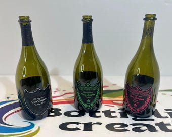 Dekoration für die Bar zu Hause, leere Flasche Dom Perignon, leuchtende Flasche Dom Perignon, leere Flasche Dom Perignon, Luxus-Boutille Vide Dom Pérignon, Bouteille Vide