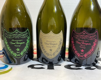 Dom Perignon Empty Bottle•Luminous Green•Luminous Pink•Dom Perignon 1.5•Dom perignon luminous•Champagne empty bottle•Dom Perignon Magnum•