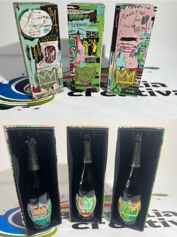 飲料・酒 ドン・ペリニョン バスキア エディション 空瓶+空箱 3本セット
