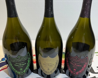 Pusta butelka Dom Perignon • Luminous dom perignon • Butelka Magnum Leer dom perignon • Pusta butelka szampana • Boutille vide luksusowy dom pérignon