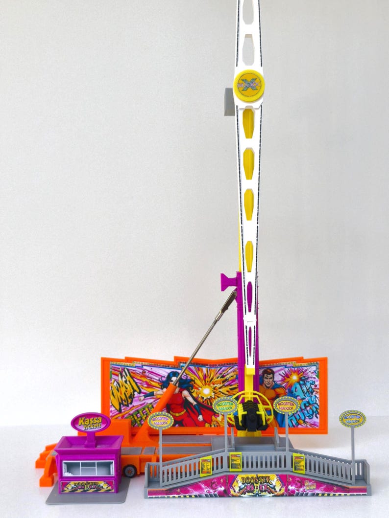 Miniature Motorised Funfair Ride Giant Booster Model 1:87 – H0 Scale ...