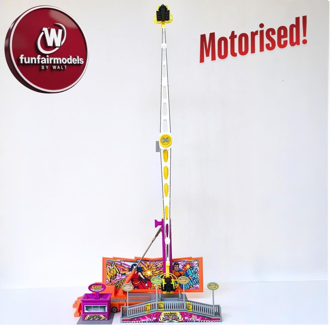 Miniature Motorised Funfair Ride Giant Booster Model 1:87 – H0 Scale ...