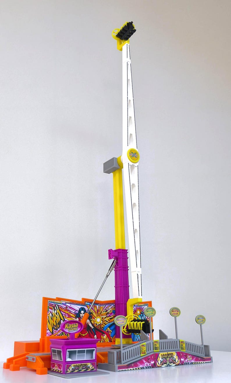 Funfair Ride Giant Booster Model 1:87 – H0 Scale Carnival Attraction ...