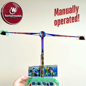 Modelo Booster 1:87 – Atracción de feria H0 / Carrusel en miniatura regalo