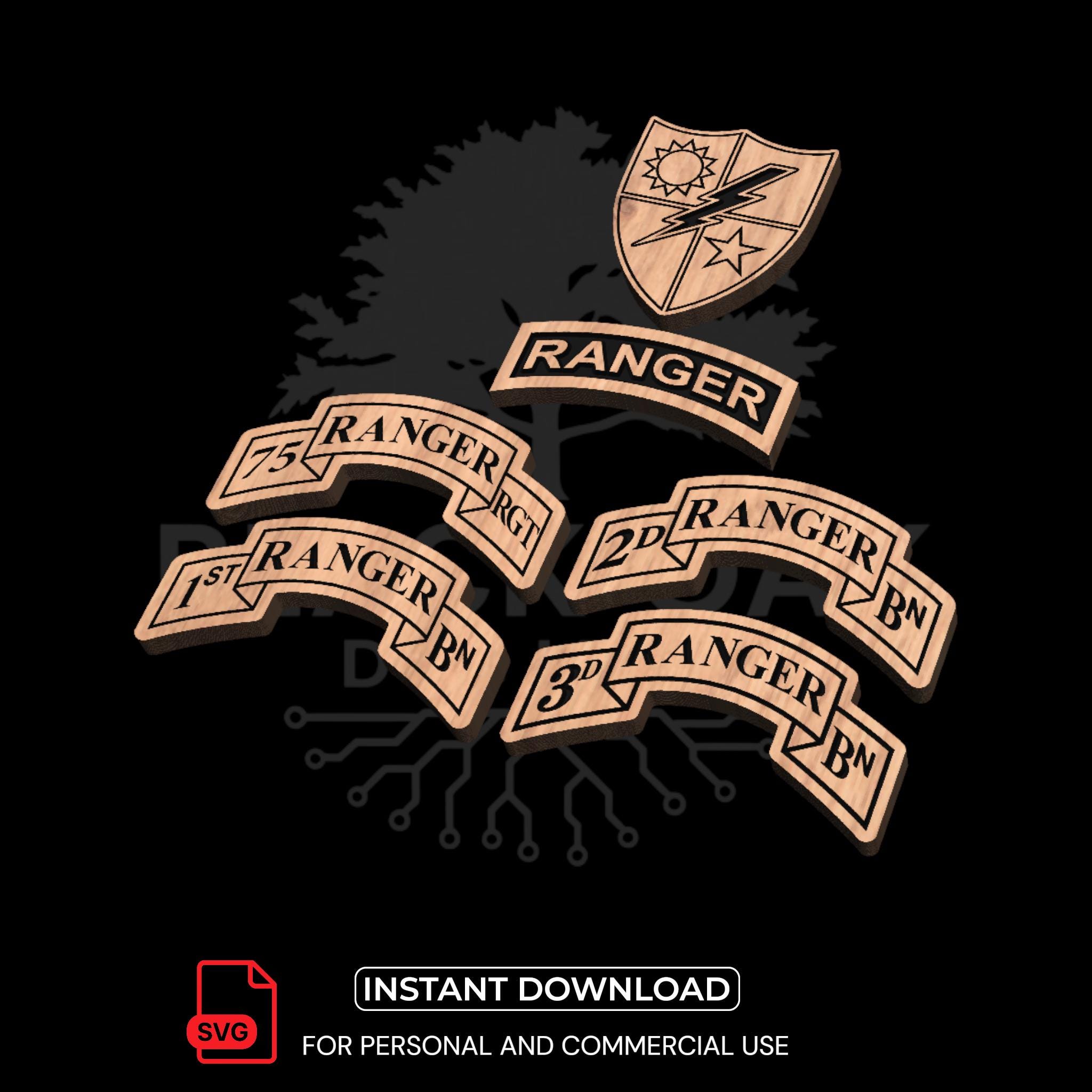 Ranger Regiment SVG Bundle | Military CNC Laser Engraving Woodworking ...
